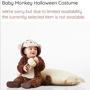 Potterybarn Kids Halloween Monkey Costume, 0-6 months